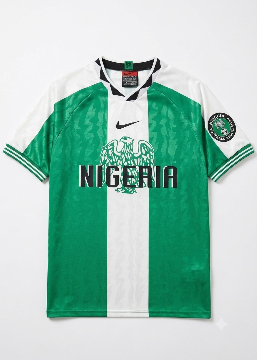 Nigeria 1996 Atlanta Olympics Gold Medal Retro Home Jersey