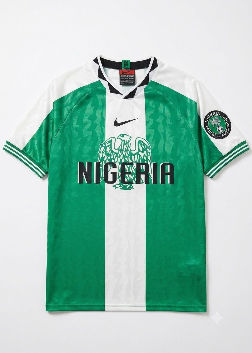Nigeria 1996 Atlanta Olympics Gold Medal Retro Home Jersey